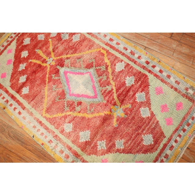 Mid 20th Century Turkish Tulu Scatter Size Rug - 2'6" x 4'1" For Sale - Image 11 of 18