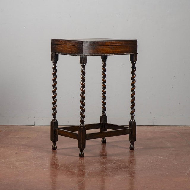 Small Opening Table with Turned Legs, 19th Century For Sale - Image 11 of 18