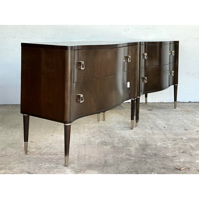 Coffee Vintage Vangaurd Roll Front Commode For Sale - Image 8 of 12