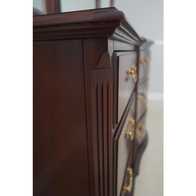 Thomasville Chippendale Style Mahogany Dresser W. Mirror For Sale - Image 16 of 18