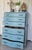 Vintage Chest of Drawers, Turquoise Tall Dresser, Circa 1950's For Sale - Image 10 of 13