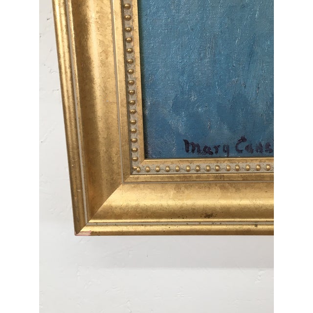 Mary Cassatt Spring Margot Standing in a Garden by Mary Cassatt Reproduction on Canvas For Sale - Image 4 of 6