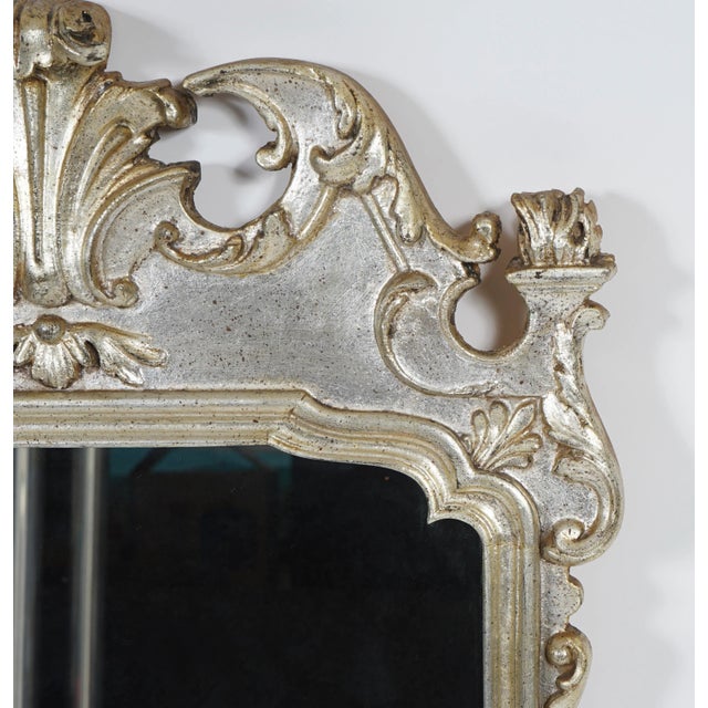 Mid 20th Century Vintage Italian Rococo Style Wall Mirror For Sale - Image 5 of 10