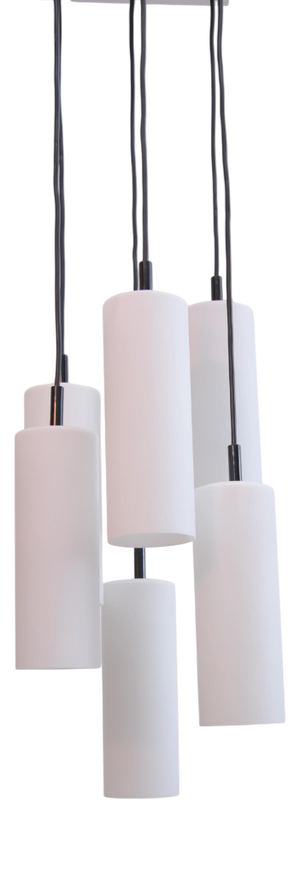 Cascade Ceiling Lamp with 6 Glass Tubes from Staff Leuchten, 1970s