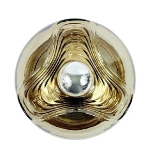 Glass Wave Futura Wall Lamps by Koch & Lowy for Peill & Putzler, Germany, 1970s For Sale