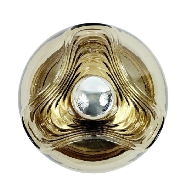 Glass Wave Futura Wall Lamps by Koch & Lowy for Peill & Putzler, Germany, 1970s For Sale