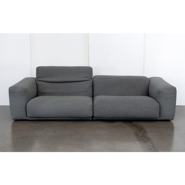 Design Within Reach Hay Mags Soft Low Gray Fabric Upholstered Sofa For Sale - Image 4 of 12
