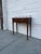Traditional Late 20th Century L. Hitchcock Federal Style Wood Console Table With Brass Gallery and Single Drawer For Sale - Image 3 of 12