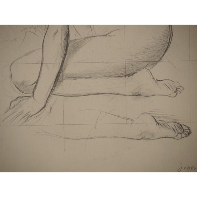 Edgar Degas, Study for a Crouching Nude, Lithograph and Stencil For Sale - Image 5 of 6