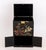 Chinese Floral Motif Hand-Painted and Black Lacquered Cabinet For Sale In New York - Image 6 of 11