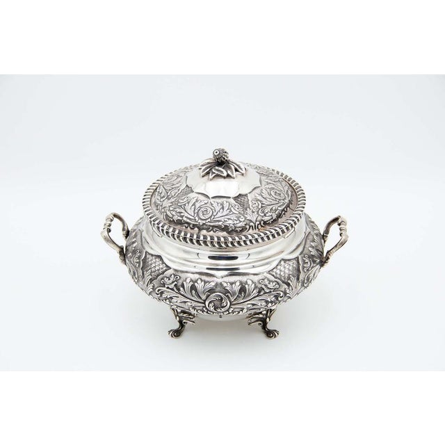 Silver Tureen with Plant Motifs For Sale - Image 3 of 3