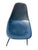 Metal Vintage Mid-Century Modern Blue Fiberglass Shell Chairs, Chrome Legs, Set of Four For Sale - Image 7 of 18