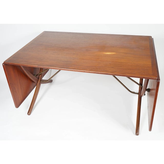 Hans J. Wegner Sabre Leg Table Model at-304 for Andreas Tuck For Sale - Image 9 of 11