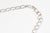 Early 21st Century Diamond Oval 18k White Gold 14" Link Choker or Collar Necklace For Sale - Image 5 of 11