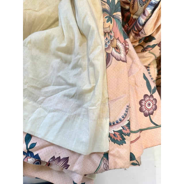 Textile Vintage Mid Century Tonquin Pleated Drapes- Set of 4 For Sale - Image 7 of 7