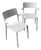 Set of Vintage light Gray Tone Polypropylene Chairs For Sale