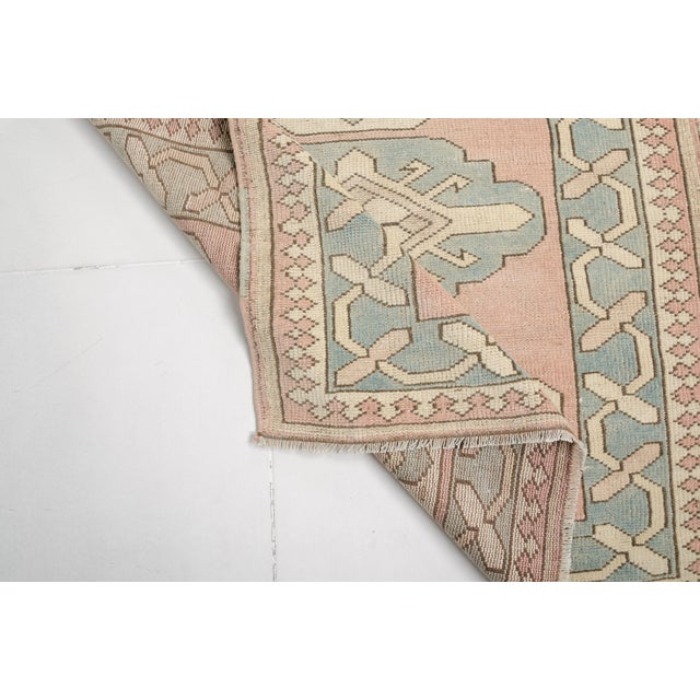 Oushak Vintage Handknotted Runner For Sale - Image 4 of 10