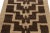 1950s Vintage Tulu Tribal Rug in Brown & Beige Geometric Pattern, Shag Pile For Sale - Image 4 of 7