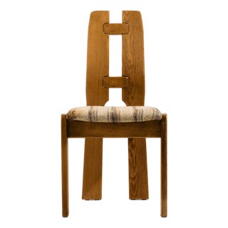 Oak Dining Chairs, 1980s, Set of 4 For Sale