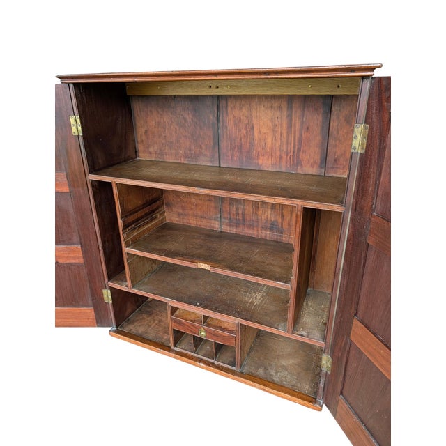 Early 20th-Century Desktop Specimen & Document Cabinet With Working Key For Sale - Image 13 of 18