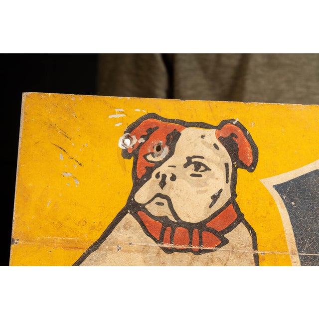 Antique Vulcanol Painted Tin Advertising Sign For Sale - Image 4 of 6
