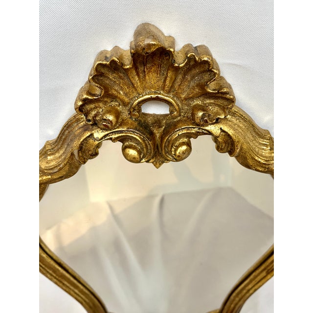 Rococo Vintage Belgian Rococo Style Gilded Mirror For Sale - Image 3 of 10