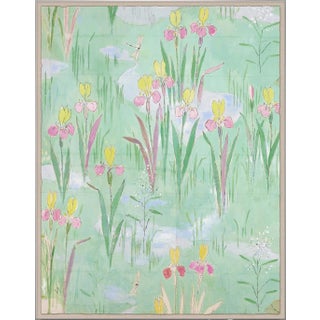 Fleur Vertes I Art Print in Acrylic Box Frame by Paule Marrot For Sale