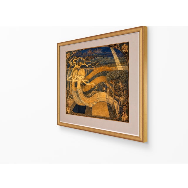 Not Yet Made - Made To Order Jan Toorop 1893 Nocturne of Gold and Blue Art Nouveau 20 by 16 Gallery Board Print For Sale - Image 5 of 15