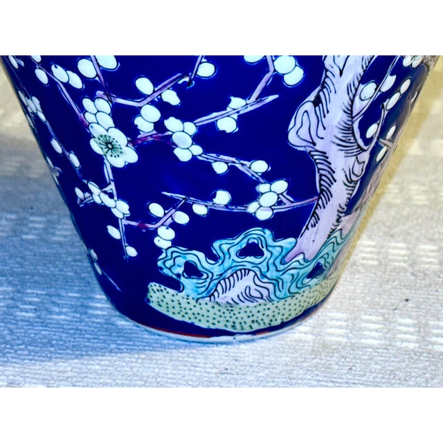 Blue and White Prunus Porcelain Vase For Sale In New York - Image 6 of 10