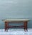 Vintage Carved Bamboo Coffee Table With Brass Framed Glass Top For Sale - Image 4 of 12