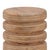 Contemporary Round Contemporary Modern Stacked Wood Side Table For Sale - Image 3 of 3