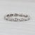Silver 0.20ctw Diamond Band 18k White Gold Stackable Wedding Ring Size 6 For Sale - Image 8 of 8
