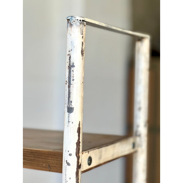 Industrial Wall Unit in Metal and Spruce For Sale - Image 16 of 18