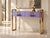 Italian Console Table in Purple Murano Glass and Brass from Justfurnituress SRL For Sale - Image 9 of 10