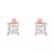 Contemporary 14K Rose Gold Plated Two-Tone .925 Sterling Silver 1/2 Cttw Princess-Cut Square Near Colorless Diamond Solitaire Miracle-Plate Stud Earrings For Sale - Image 3 of 6