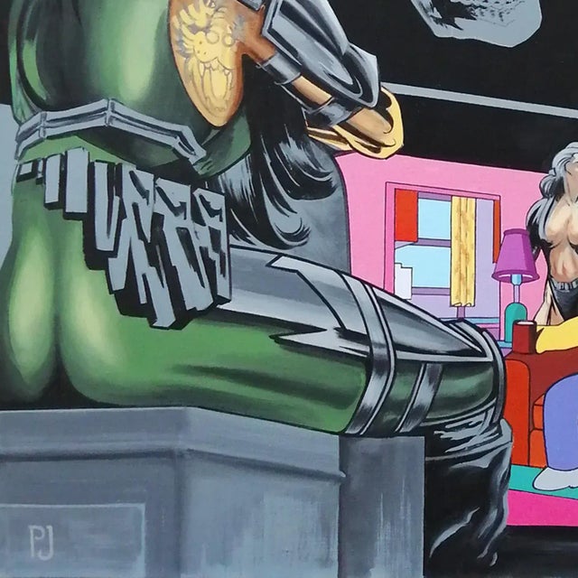 Contemporary Pierre Jacob, Warhol Pop Portrait, 2020, Acrylic on Canvas For Sale - Image 3 of 5