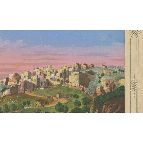 Black Antique View of Bethlehem, 1850s For Sale - Image 8 of 10