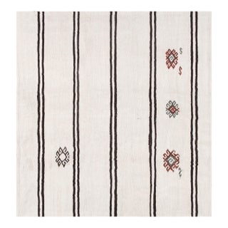 Pasargad Home Vintage Kilim Ivory Area Rug, 5' 4'' X 6' 0'' For Sale