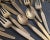 Bronze Vintage Nickel Bronze 54 Piece Flatware Set - For Sale - Image 8 of 12