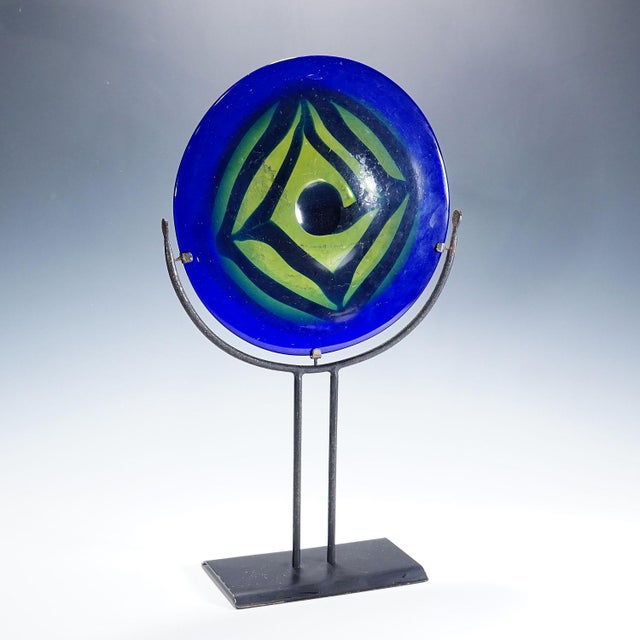 Mid-Century Modern Vintage Crystal Art Glass Sculpture by Goeran Waerff for Kosta For Sale - Image 3 of 7