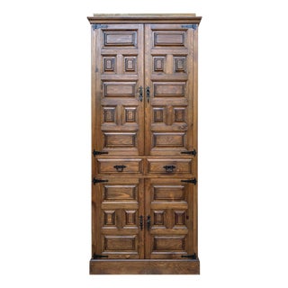 Late 19th Century Cupboard or Cabinet, Walnut, Castillian Influence, Spain, Restored For Sale
