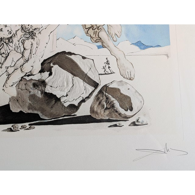 Salvador Dali, The Archangel Raphael, Hand-Signed Aquatint and Relief on Paper, 1980s For Sale - Image 9 of 18