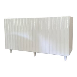 Odette Cabinet From Worlds Away in White Lacquer For Sale