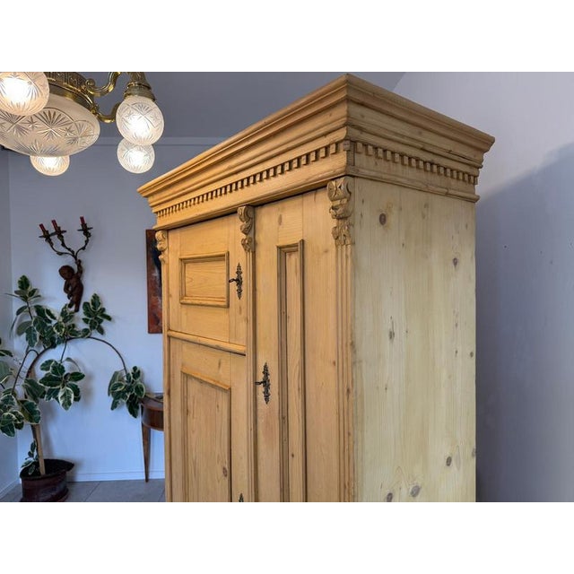 Farmhouse Wardrobe in Softwood For Sale - Image 5 of 16