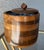 Circa 1970/1980 Sleek & Chic Walnut Wood Ice Bucket With Attached Insulated Glass Insert For Sale - Image 17 of 18