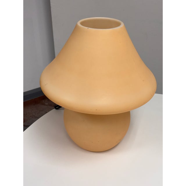 Glass Mushroom Lamp, 1970's For Sale - Image 10 of 12