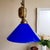 Vintage Blue Pendant Light, 1960s For Sale - Image 10 of 10