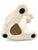 Charming vintage ceramic bunny figurine finished in glossy white with hand-painted black eyes and a sweet pink nose. The...