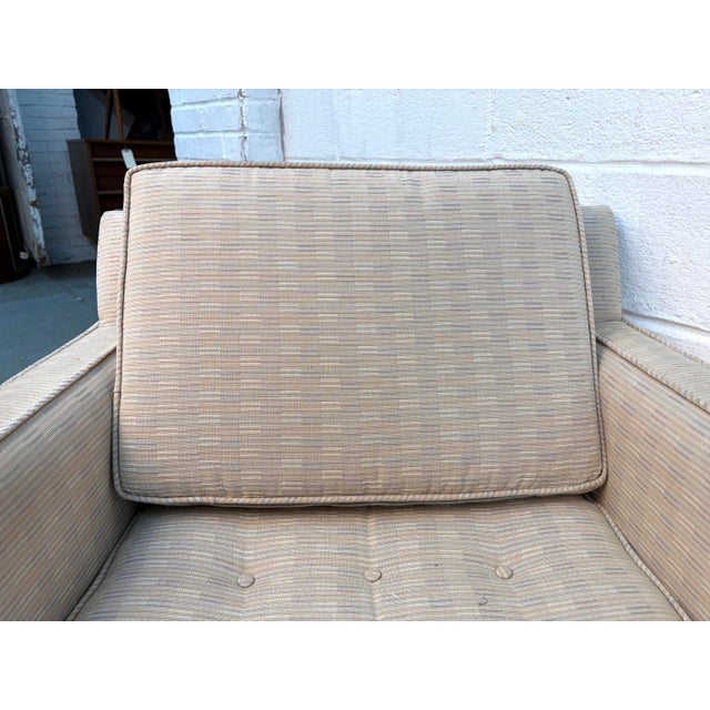 Textile Mid-Century Modern Tufted Slipper Lounge Chairs For Sale - Image 7 of 10