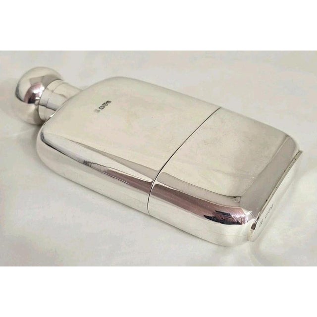 Edwardian Sterling Silver Hip Flask from George Nathan & Ridley Hayes, Chester, 1901 For Sale - Image 9 of 16